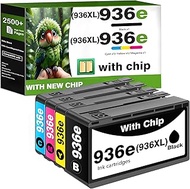 936e 936XL 936 XL Ink Cartridge With Chip High Yield Replacement for HP 936 Ink Cartridges Combo Pac