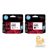 ORIGINAL HP CART 680 F6V26AA TRI-COLOR / F6V27AA BLACK