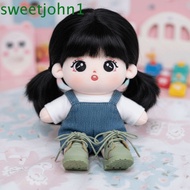 SWEETJOHN 1pair Doll Leather Shoes Boots, Black Brown Handmade Bjd Doll Shoe, Doll Accessories Cute 