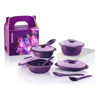 Ready Stock Tupperware Brand Purple Royale Petit Serveware Set