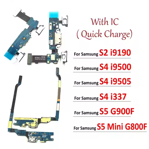 USB Charging Port Board For Samsung S4 S5 mini i9500 i9505 i337 i9190 G900F G800F Charger Connector