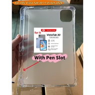 Case For ITEL Vista Tab 30 11.0 inch 2024 Transparent Protective Skin Case With Pen Slot Case iTel T