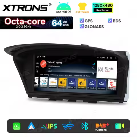 XTRONS 8.8" 2+64GB Android Car Multimedia Player For BMW 5 Series E60 E61 M5 CCC CIC IPS Radio With 