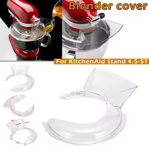 Dishwasher Safe，KN1PS dumping cover 4.5-5 quarts, KN1PS dumping shield bracket mixer compatible Pour