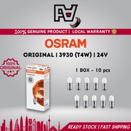 OSRAM Original 24V 3930 | T4W | BA9s| 1BOX(10PCS) | 100% Original | Flash Auto