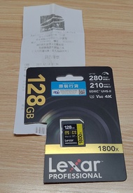 行貨 Lexar Professional 128GB V60 UHS-II 4K 記憶卡