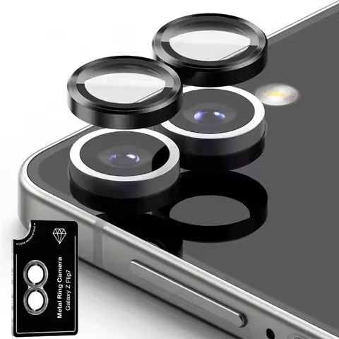 Metal Lens Ring Glass for Samsung Galaxy Z Flip 7 6 5 Camera Lens Protector on Galaxy Z Flip 7 FE Ca
