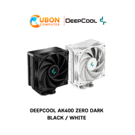 CPU COOLER (พัดลมซีพียู) DEEPCOOL AK400 ZERO DARK  BLACK / WHITE  ประกันศูนย์ 3 ปี