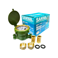 SANWA มิเตอร์น้ำ 1/2" นิ้ว (4 หุน) รุ่น SV15 (กล่อง 1 ต