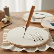 Beginner's Needle Felting Tool Set for Embroidery, Knitting, and Wool Felt Crafts  Set Alat Jarum Fe