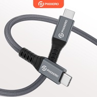 PHIXERO Thunderbolt 4 USB4 Cable 40Gbps 100W PD Fast Charging Type-C to Type-C Cable 8K Video for La