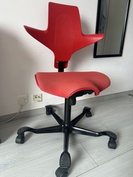 HAG Red Ergonomic Office Chair (Capisco 8020) with Adjustable Height