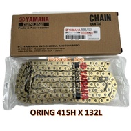 YAMAHA ORING CHAIN 415H 428H 132L RANTAI ORING GOLD LC135 125Z Y15ZR Y15Z Y15 RS150