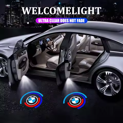 2PCS-3C-LED Car Door logo Projector Lamps Welcome Light For BMW 50th anniversary E30 F30 F20 M2M5 M3