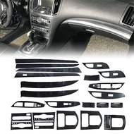 For 2010-2013 Infiniti G37 Sedan Carbon Fiber Look Interior Cover Trim Stickers