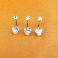 Custom Belly Ring Body Piercing Jewelry ASTM F136 Titanium Belly Piercing Round CZ Zircon Navel Bell