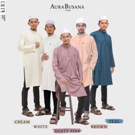 Kurta Lelaki Labuh Plain Cotton Baju Raya Men Exclusive Yaman Sedondon Kanak Kanak KLR3 KKR3