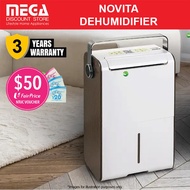 NOVITA ND838i 60m² DEHUMIDIFIER | Free $50 NTUC Vouchers Redeem From Novita