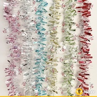 Snowman Slinger Decorative Rope Shiny Striped Hat 9cm 2m | Christmas Tree & Room Decoration