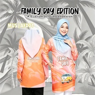 Muslimah FAMILY DAY Labuh Couple Set BLVCKROSE APPAREL Baju Muslimah Murah Perempuan Budak Jersi Tsh
