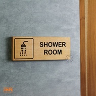 Shower room sign system - bathroom sign - shower room - wall sign