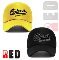 Cobra energy drink Mesh Cap Trucker Cap Baseball Cap For Men & Women RED