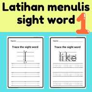 [60-1] Latihan menulis sight word | sight word writing worksheet (1/11)