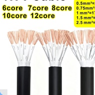 RVV Cable 6 Core 7 Core 8 Core 10 Core 12 Core  Multi Core Cable Signal Control Cable PVC Flexible C