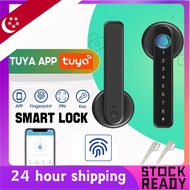 【Ready Stock】Digital Lock Smart Lock Gate Lock Smart Door Lock Fingerprint Door Lock with Tuya App&amp;Key