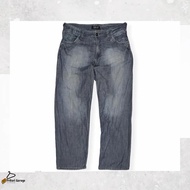 Soft Jeans Dry Denim FRJ Loose Blue Grey Wash Faded Color Vintage 34