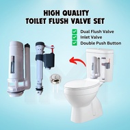 Two Piece | WC | 2 Piece Full Set Toilet Water Tank Valve Toilet Water Tank Flush Outlet Inlet Valve