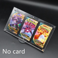 1/2/3/4/5 Slot Pokemon Case Card Packs Holder Display Collection Game Cards Protector Magnetic Clear