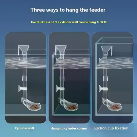 Fish Tank Acrylic Feeder Tube, Perfect Feeding Accessories for Shrimp and Snail