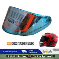 Gm Race Pro Helmet Visor blue Visor Plate