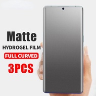 3Pcs Full Cover Matte Hydrogel Film For Oppo Reno 9 8 7 6 5 4 3 2 Pro Plus 8T 8Z 7Z 6Z 5F 2F 10X Zoom Screen Protector For Oppo Find X6 X5 X3 X2 Pro Not Glass
