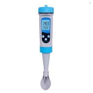 ayeshow 5 in 1 Water Quality Tester Pool Water Tester EC/TDS/SALT/S.G/Temp Tester Water Testing Detector with Backlight for Aquaculture Drinking Water Swimming Pool Aquarium