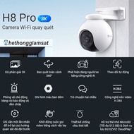(Giá Sốc) Camera Wifi EZVIZ H8 Pro 5MP 3K H8 Pro 3MP 2K - Màu Bang Đêm Xoay 360 độ Đàm Thoại 2 Chiều