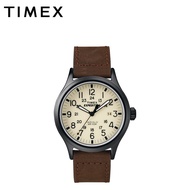 Timex Expedition Scout Brown Leather Analog Quartz Watch For Men T49963 OUTDOOR