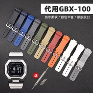 Mushi Adapt to g-shock Casio G-LIDE Series GBX100/GA100 Waterproof Resin Watch Strap