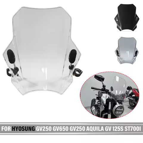 For HYOSUNG GV125/GV250/GV650 AQUILA ST700I AQUILA GV 125S Motorcycles Windshield Covers Motorcycle 