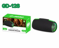 ลำโพงบลูทูธ รุ่น GD-128 มีสายหิ้วพกพาง่าย รองรับAUX TF USB P.M.P.O 100W เสียงดีเบสแน่น  กำลังขับ15W 
