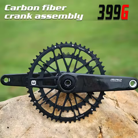 RIRO Carbon Fiber Crank 29MM Road Bike 11/12 Speed 50-34/52-36/53-39T MS Direct Mount/110/130BCD Bic