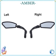 AMBER Bicycle Mirror Left Scooter 360 Rotating Back Sight Reflector Bicycle Handlebar
