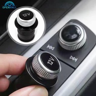 OPENMALL 12V Car Chrome Plated Plug Cover for A4 A5 A6L Q5 8W0919311 8WD919311 4H0919311 4L0919311 4