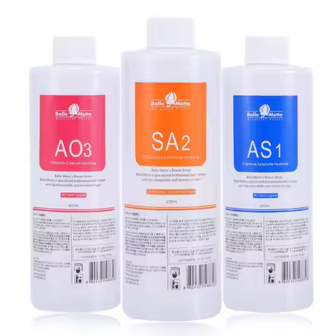 3pcs/Lot 1200ML Liquid Face Serum Facial Aqua Peel Solution AS1 SA2 AO3 For Beauty Machine SkinCare