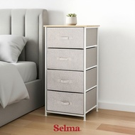 Selma Rubina 4-Tier Storage Drawer - Grey Storage Drawer Storage Drawer Organizer Storage Box