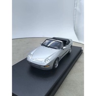 [Out of Print] Porsche 968 Alloy Car Model 1/43, Out of Print Classic Silver Gray 968 Convertible (I