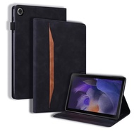 Suitable for Samsung Tab A11 Plus 37cm Flat Leather Case A9+Business Splicing Frosted Card Holder Sh