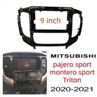 player fascia 2din car android head unit accessories dash mounting kits stereo panel for MITSUBISHI pajero sport montero sport Triton 2020 2021 9 inch radio frame