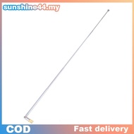 shine 1Pc 37cm 5 Section Telescopic Stainless Steel AM FM Radio Universal Antenna shine